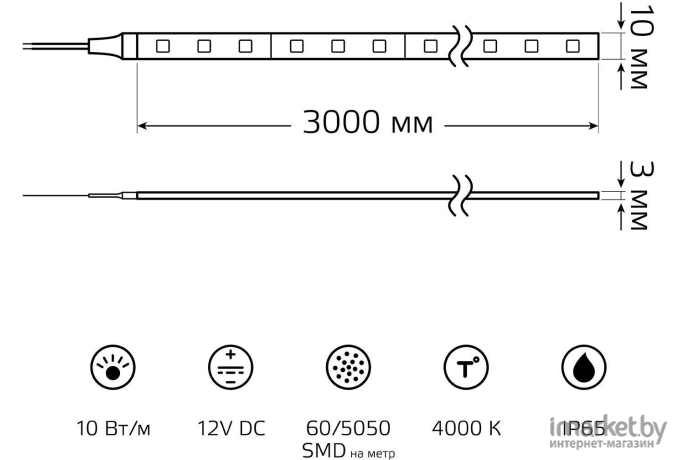 Лента светодиодная Gauss Basic BT052