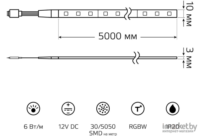 Лента светодиодная Gauss Basic BT011