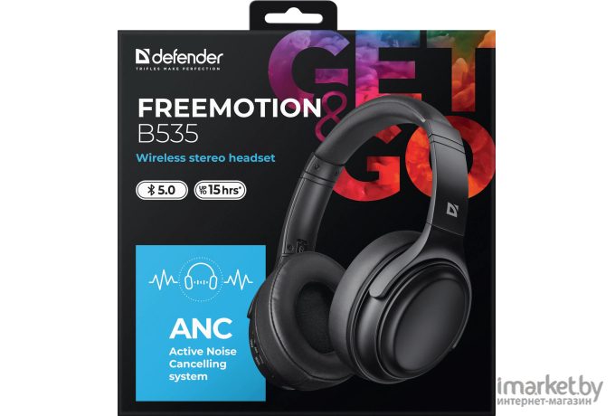 Наушники Defender FreeMotion B535 черный (63535)