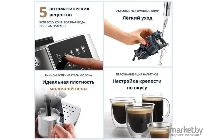 Кофемашина Delonghi ECAM220.31.SB черный/серебристый