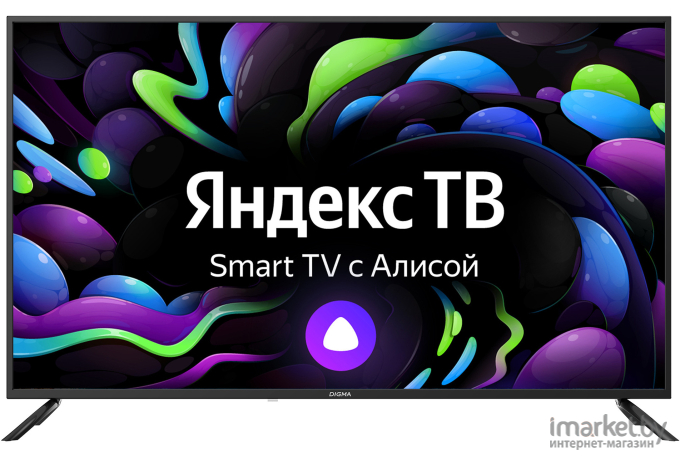 Телевизор Digma DM-LED50UBB31 Яндекс.ТВ черный