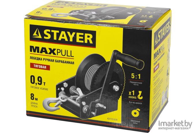 Лебедка ручная Stayer Master 43112-0.9