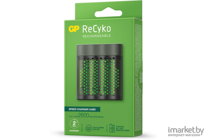 Аккумулятор GP ReCyko AA 2600 мАч 4BP Gift box (270AAHCE-2EB4)