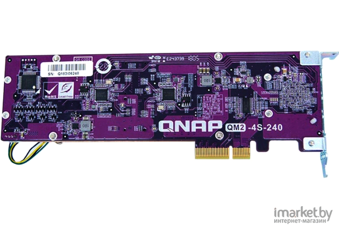 Плата расширения QNAP QM2-4S-240 Quad M.2 SATA SSD