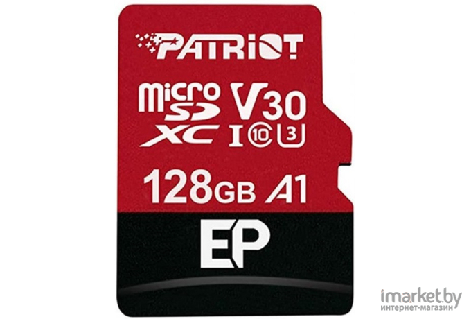 Карта памяти Patriot microSDXC EP Series 128GB с адаптером (PEF128GEP31MCX)