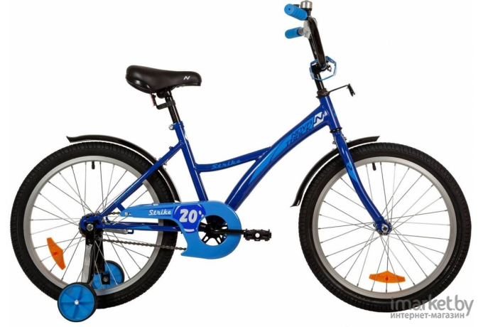 Детский велосипед Novatrack Strike 20 153779 синий (203STRIKE.BL22)