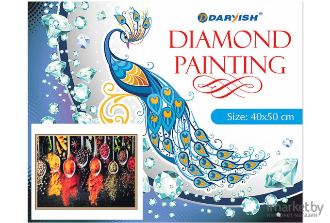 Алмазная живопись Darvish Специи в ложках DV-12413-73