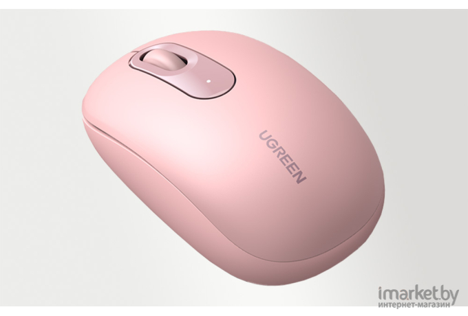 Мышь компьютерная беспроводная UGREEN MU105-90686 Cherry Pink