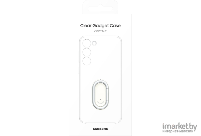 Чехол для телефона Samsung Clear Gadget Case S23+ прозрачный (EF-XS916CTEGRU)