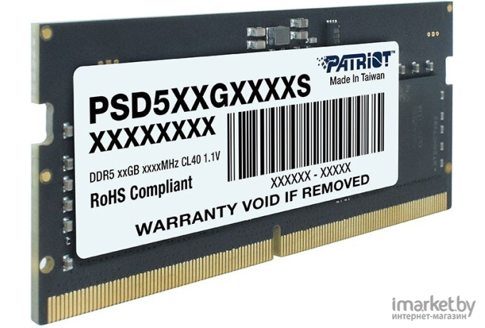 Модуль оперативной памяти (ОЗУ) Patriot DDR5 32Gb 4800MHz PSD532G48002S