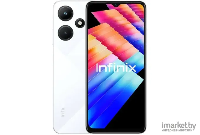 Смартфон Infinix X669D Hot 30i 128Gb/8Gb белый (10041756)