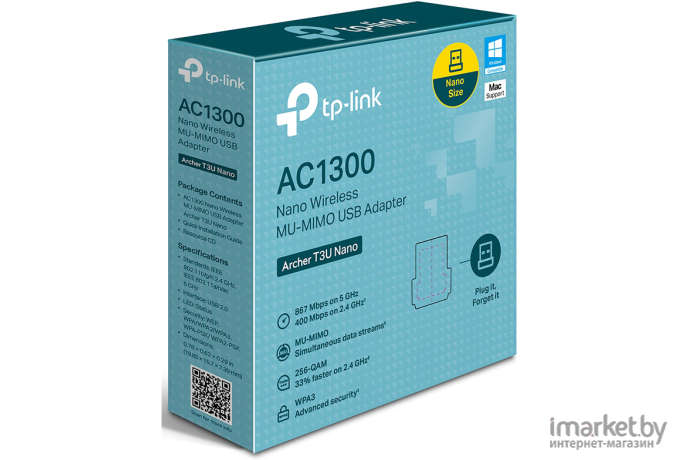 Wi-Fi адаптер TP-Link Archer T3U Nano