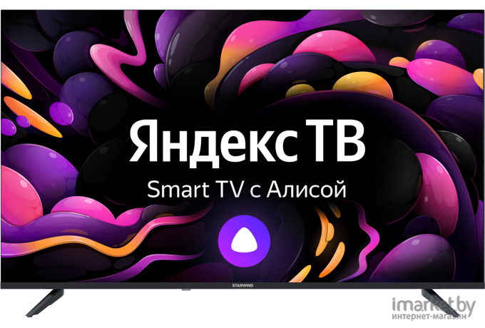 Телевизор LED Starwind SW-LED43UG403 Яндекс.ТВ Frameless черный