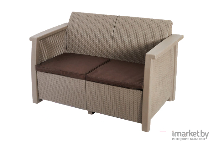 Садовый диван Keter Toledo Love Seat капучино (254011)