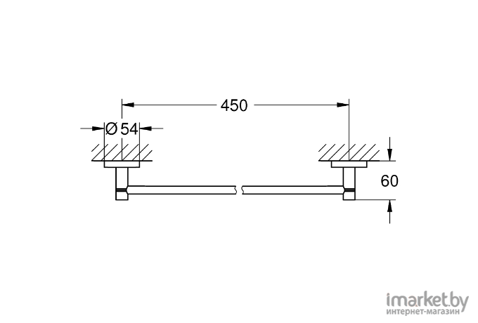 Держатель для банного полотенца Grohe Essentials (40688AL1)