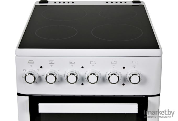 Кухонная плита Hyundai REE225 белый (без крышки)