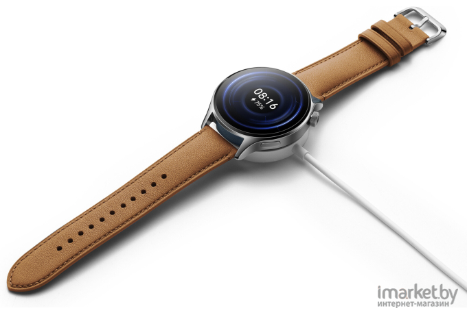 Смарт-часы Xiaomi Watch S1 Pro M2135W1 Silver + Brown Leather Strap (BHR6417GL)