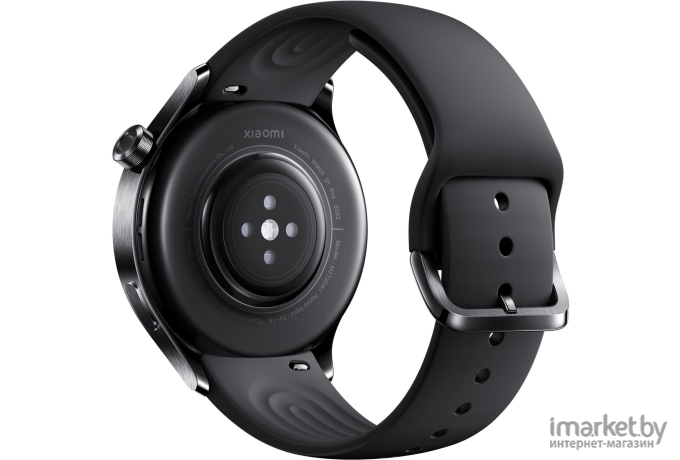 Смарт-часы Xiaomi Watch S1 Pro M2135W1 Black + Black Fluororubber Strap (BHR6013GL)