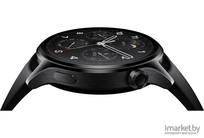 Смарт-часы Xiaomi Watch S1 Pro M2135W1 Black + Black Fluororubber Strap (BHR6013GL)