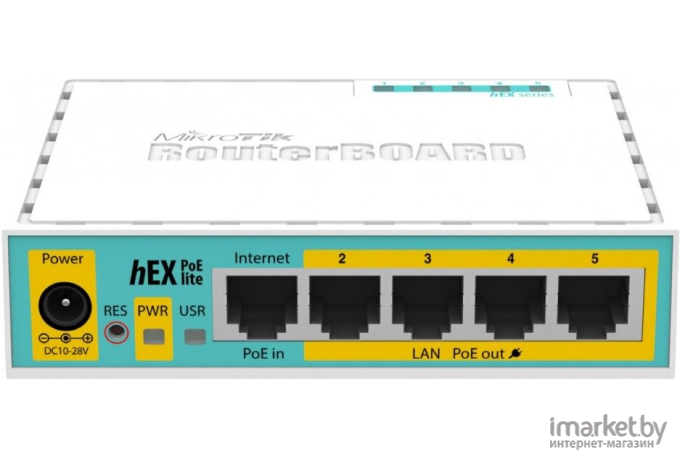 Проводной маршрутизатор MikroTik hEX PoE lite