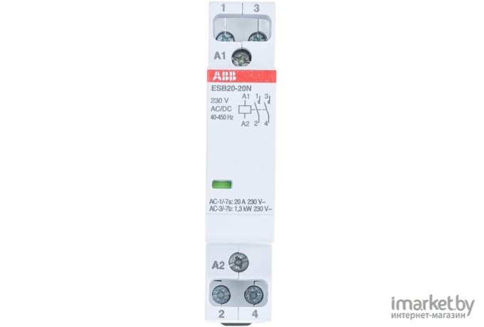 Контактор модульный ABB ESB20-20N-06 (1SBE121111R0620)