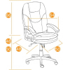 Офисное кресло Tetchair Comfort LT кожзам коричневый (12185)