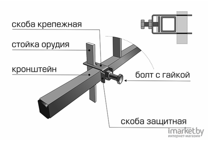 Окучник двурядный ВРМЗ ОРД-16 комплект (0025110000-01)