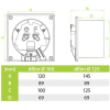 Вытяжной вентилятор AirRoxy dRim 125S-C183 белый глянец