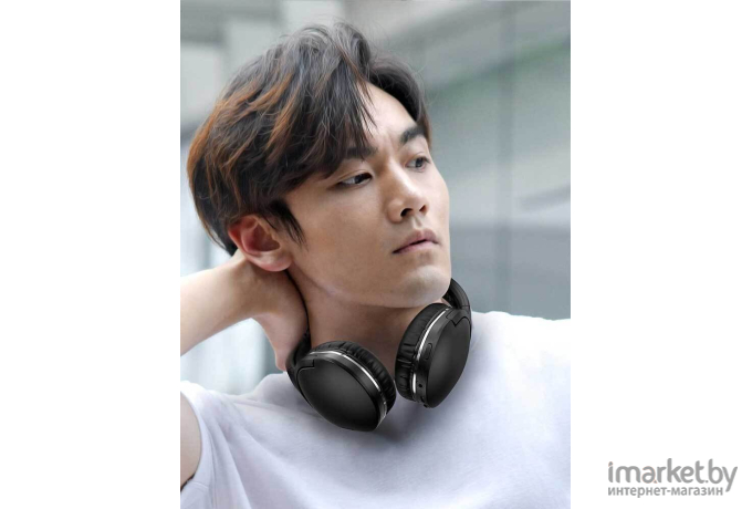 Наушники Baseus NGTD010301 Encok Wireless headphone D02 Pro, полноразмерные, Black