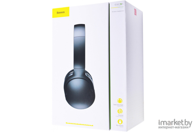 Наушники Baseus NGTD010301 Encok Wireless headphone D02 Pro, полноразмерные, Black