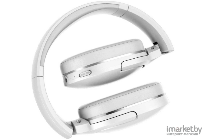 Bluetooth наушники Baseus NGTD010302 Encok Wireless headphone D02 Pro, полноразмерные, White