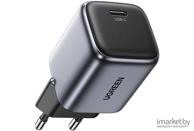 Сетевое зарядное устройство UGREEN CD318-90664 Nexode 20W USB-C PD GaN Fast Charger Space Gray