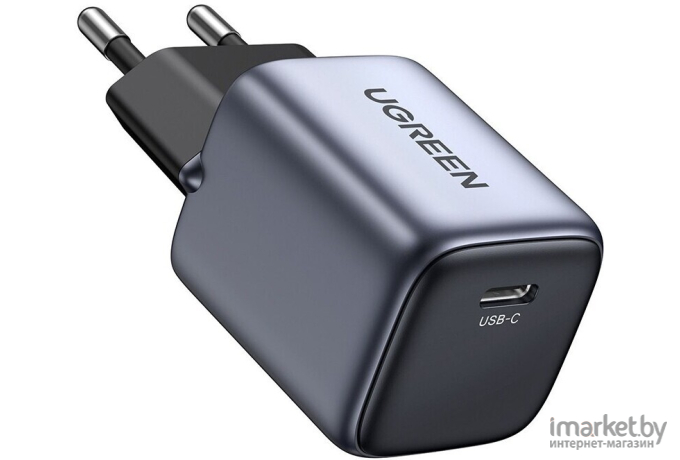 Сетевое зарядное устройство UGREEN CD318-90664 Nexode 20W USB-C PD GaN Fast Charger Space Gray