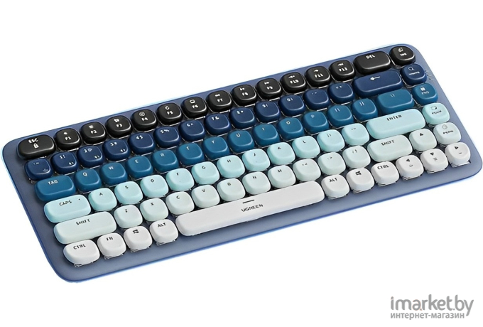 Механическая клавиатура UGREEN KU101-15226, USB+BT, 84 клавиши, 15 режимов подсветки, Blue