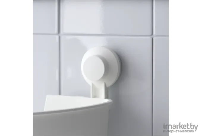 Полка для ванной Ikea Тискен белый (403.812.53)