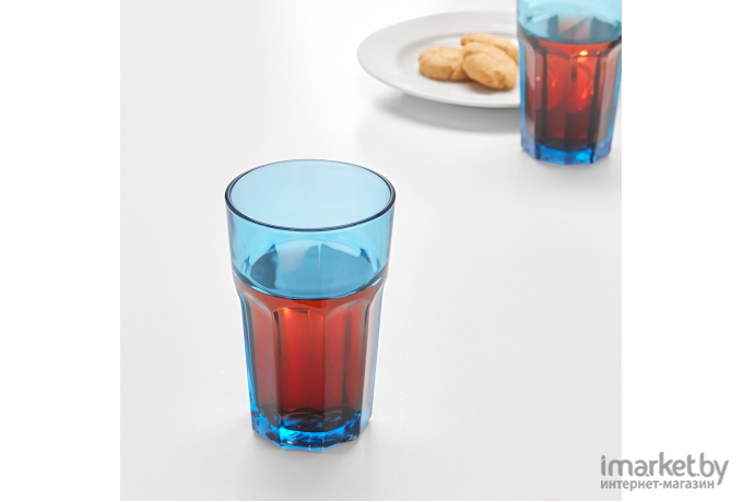 Набор стаканов Ikea Покал синий (204.610.19)
