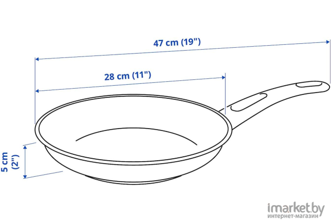 Сковорода Ikea Хемлагад 28см (204.622.26)