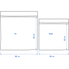 Набор пакетов-слайдеров для хранения Ikea Истад черный/желтый (505.256.42 )