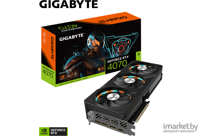 Видеокарта Gigabyte Nvidia GeForce RTX 4070 GAMING OC 12G RTL (GV-N4070GAMING OC-12GD)