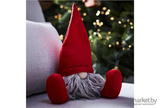 Новогоднее украшение Ikea Винтерфинт Санта Клаус красный (105.295.38)