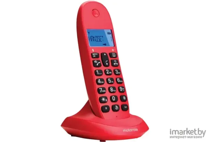 Радиотелефон Motorola C1001LB+ красный