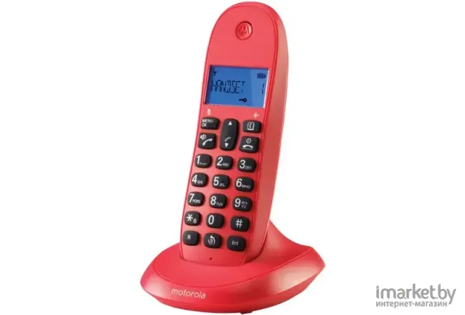 Радиотелефон Motorola C1001LB+ красный