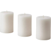 Набор декоративных свечей Ikea Адлад скандинавское дерево белый (005.023.13)