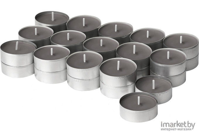 Набор ароматических свечей Ikea Энстака костер серый (005.024.74)
