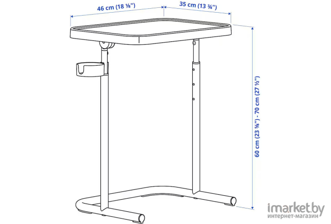 Подставка для ноутбука Ikea Бьеркосен бежевый (904.678.38)