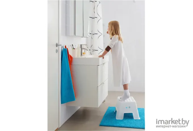 Табурет-подставка для детей IKEA Больмен белый (602.651.63)