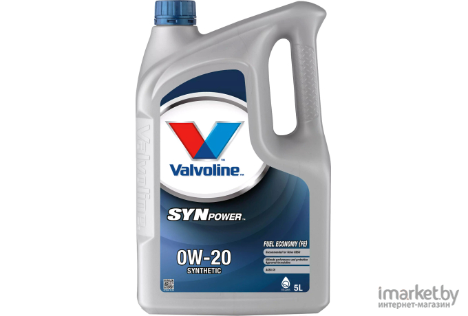 Моторное масло Valvoline SynPower FE 0W-20 5л (872584)