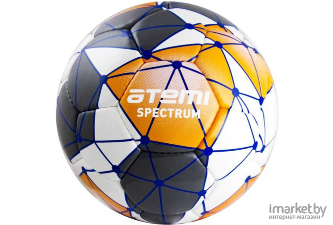 Мяч футбольный Atemi Spectrum р.5 белый/серый/оранжевый