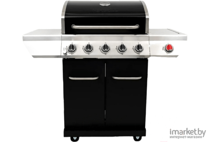 Газовый гриль Nexgrill Gourmet Plus 5B+SSB черный (720-0830XA)