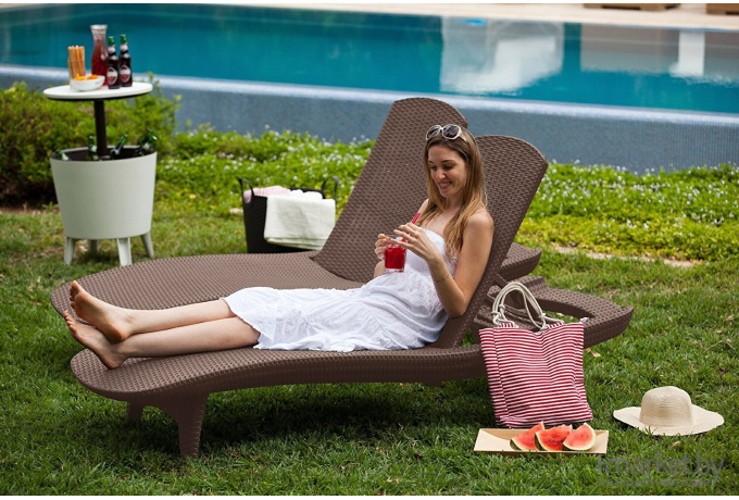 Шезлонг Keter Pacific Lounger графит (230674)